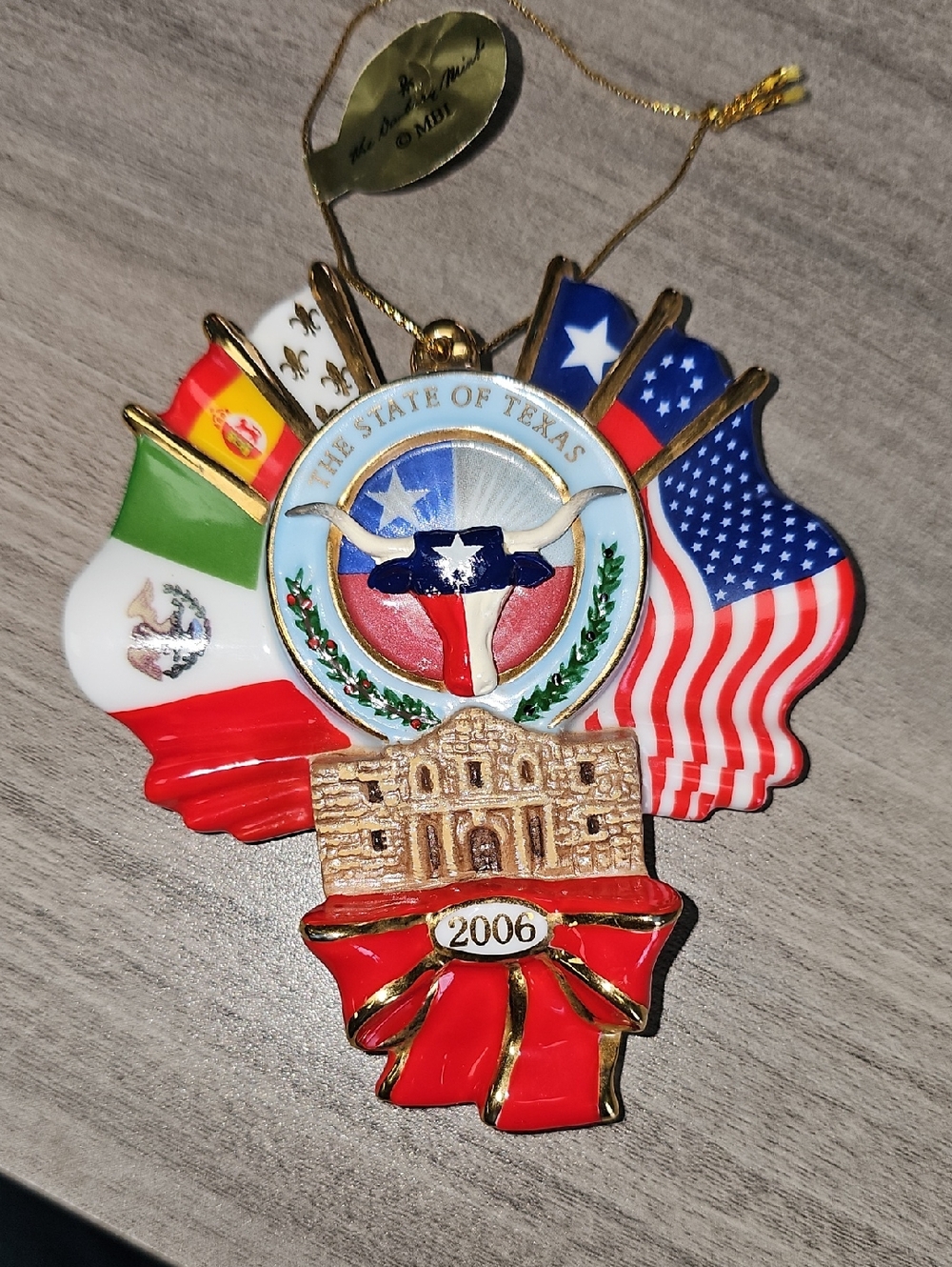 The Danbury Mint Texas Ornament